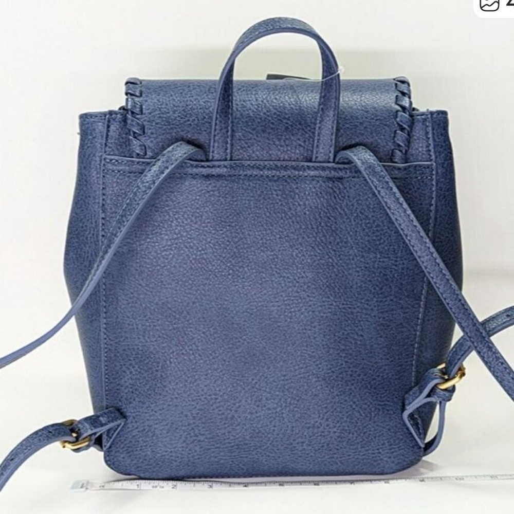 Women’s Style & Co Whipstitch Moonlight Blue Backpack Bag - Picture 4 of 6